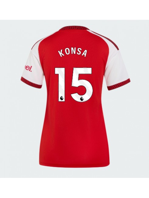 Arsenal Ezri Konsa #15 Heimtrikot für Frauen 2026-27 Kurzarm Arsenal Ezri Konsa #15 Heimtrikot für Frauen 2026-27 Kurzarm